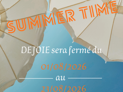 Fermeture estivale