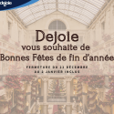 Dejoie vous souhaite de bonnes fêtes de fin d'année Dejoie vous souhaite de bonnes fêtes de fin d'année